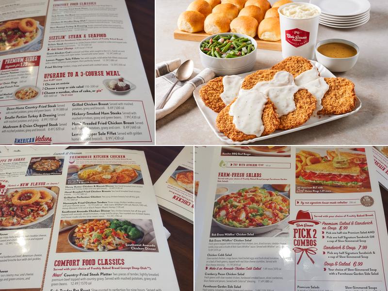 Bob Evans Menu