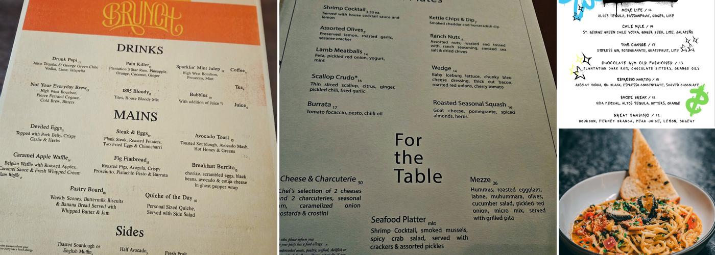 1885 Menu
