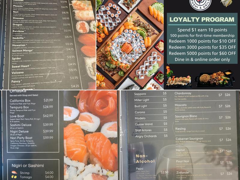 Nori Sushi & Grill Menu