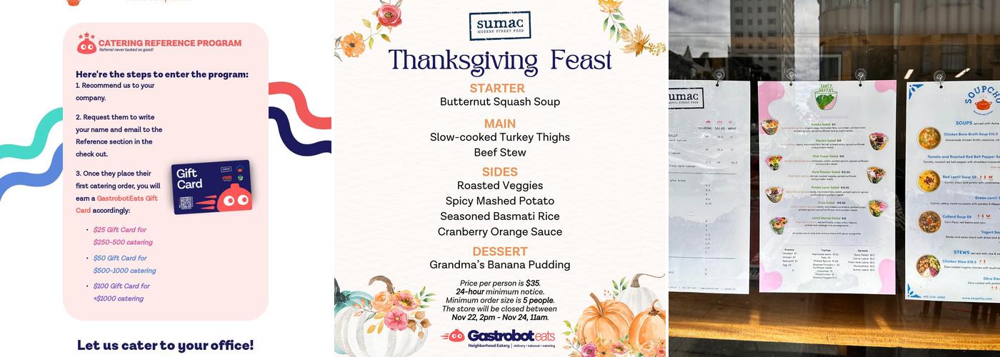 Gastrobot | Neighborhood Eatery 🍽️ Menu