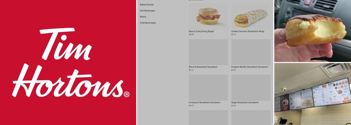 Tim Hortons Menu