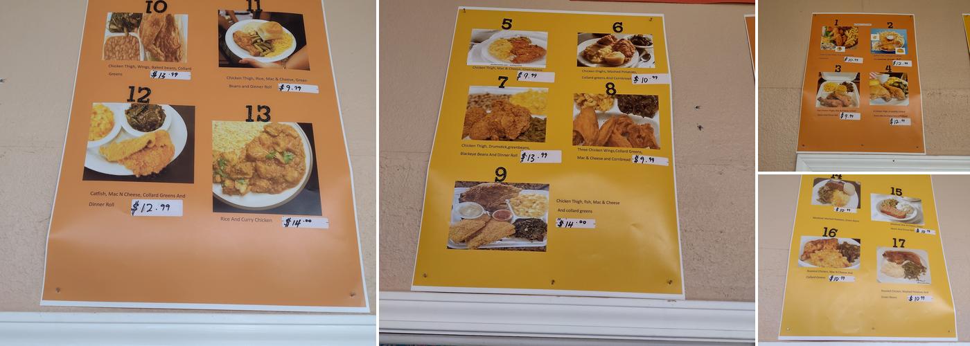 Mommy's kitchen Menu