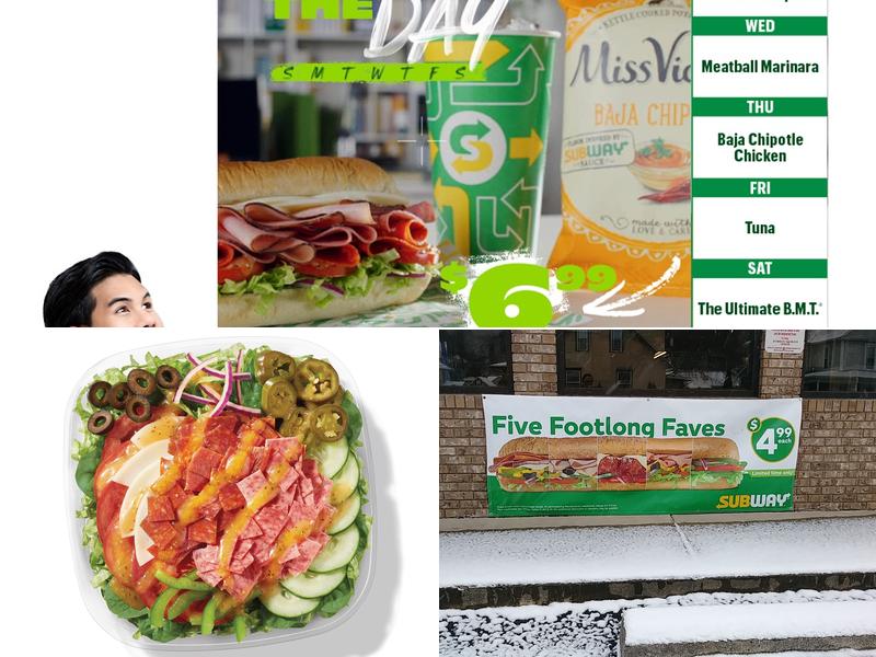 Subway Menu