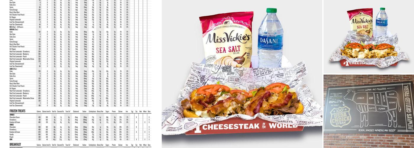 Charleys Cheesesteaks and Wings Menu