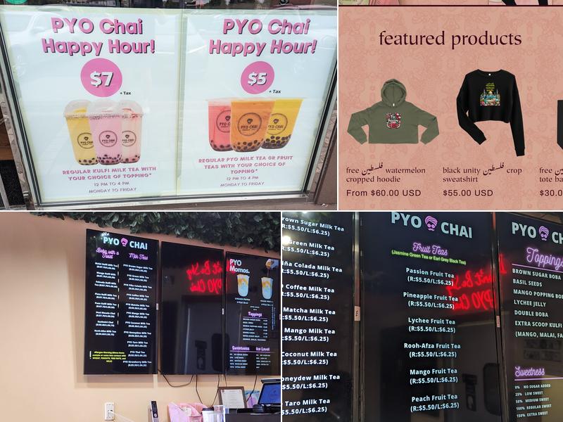 PYO Chai Menu