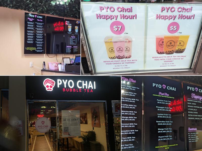 PYO Chai Menu
