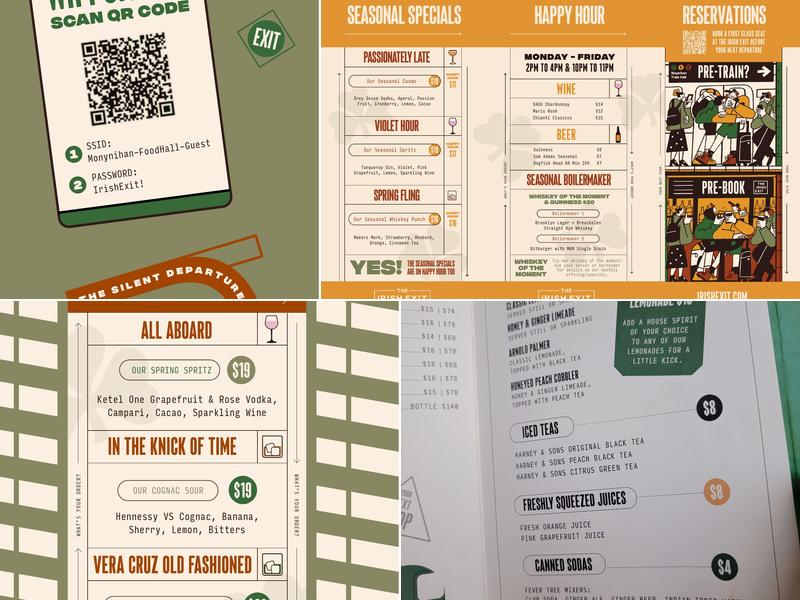 The Irish Exit Menu