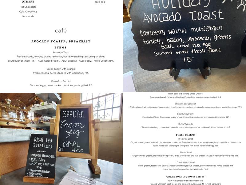 Fig Barn Menu