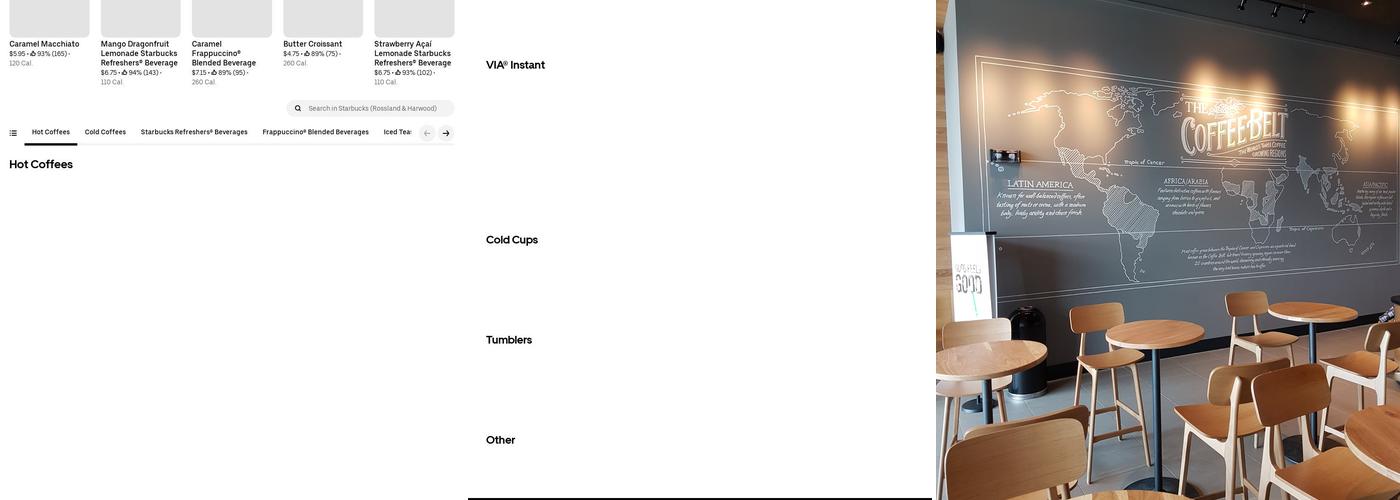 Starbucks Menu