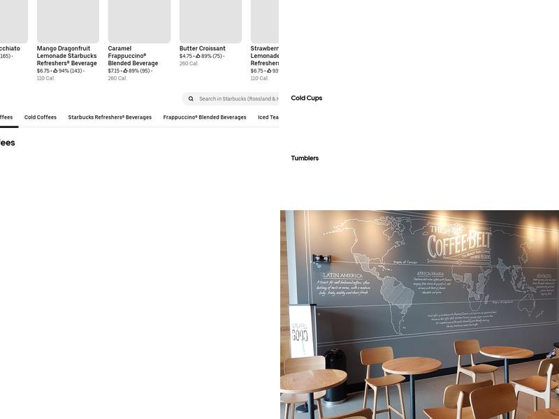 Starbucks Menu