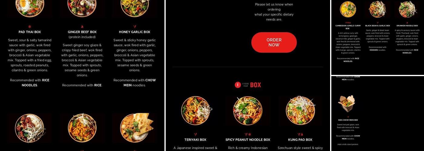 Noodlebox Menu