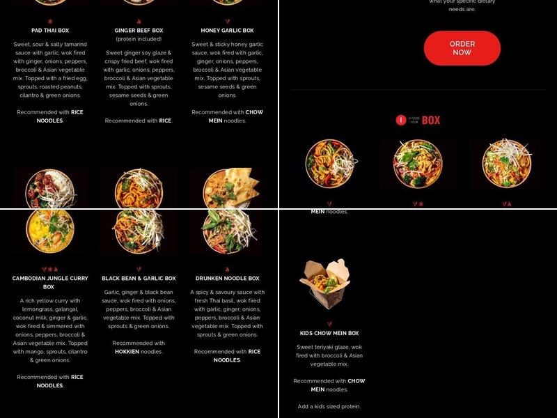 Noodlebox Menu