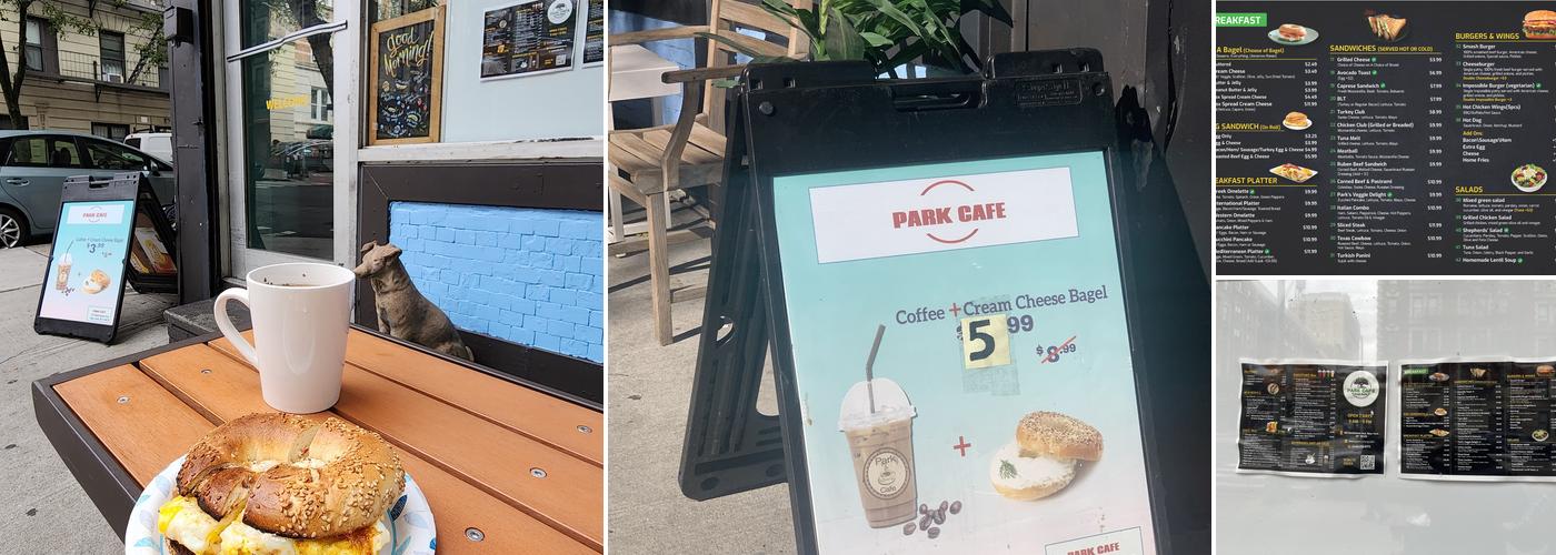 Park Cafe Menu
