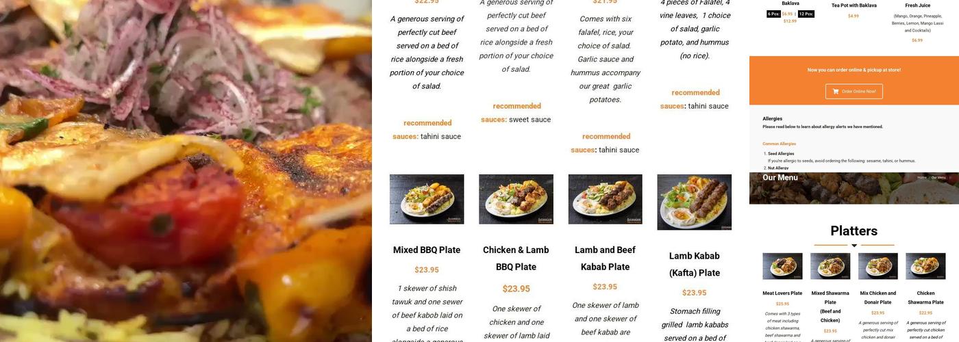 Jerusalem Shawarma - Windermere Edmonton Menu