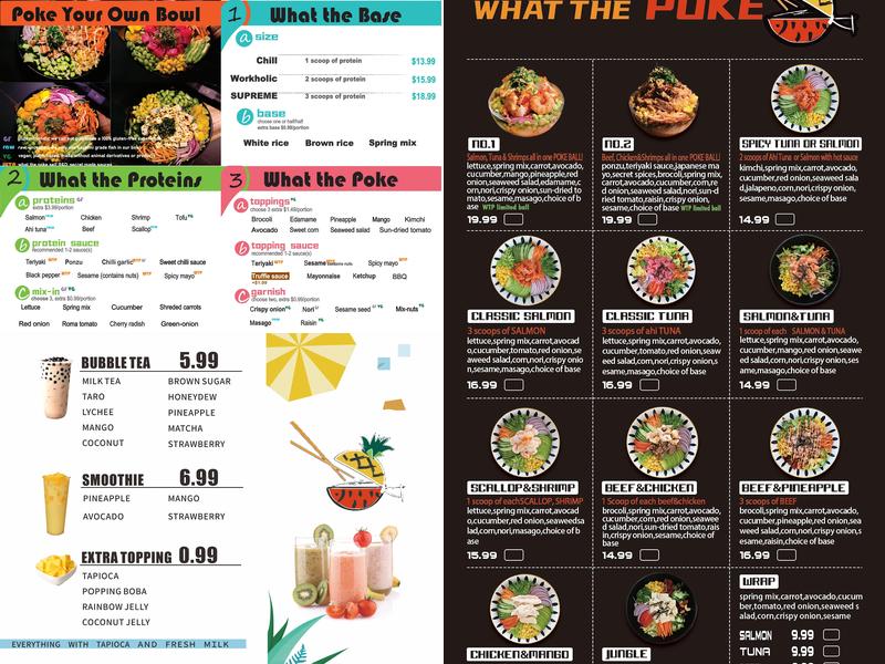 What the Poke (Leduc) Menu