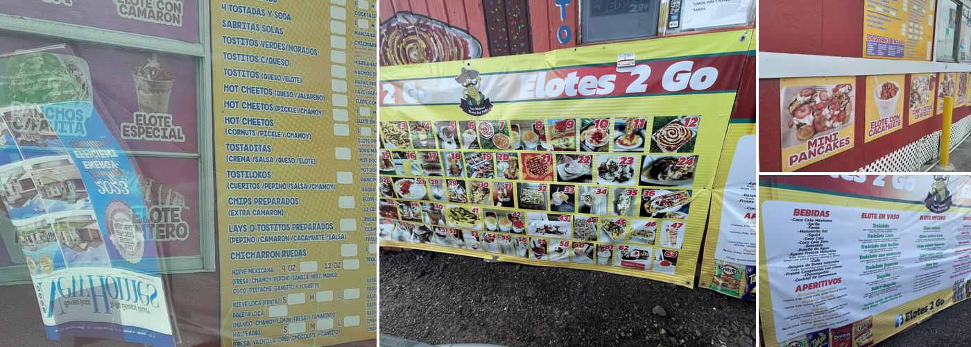 Elotes 2go Menu
