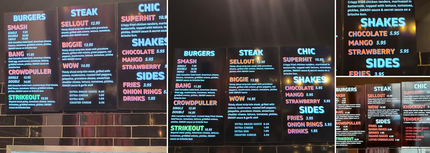 SMASH Menu