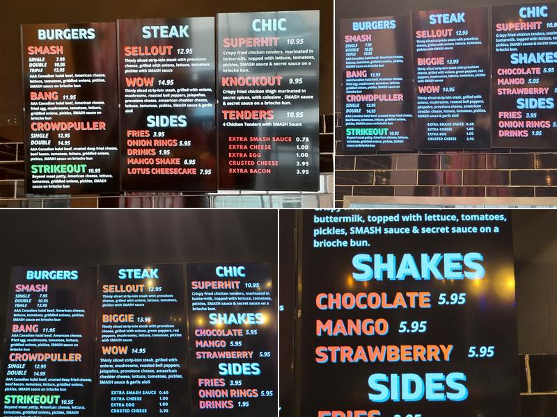 SMASH Menu