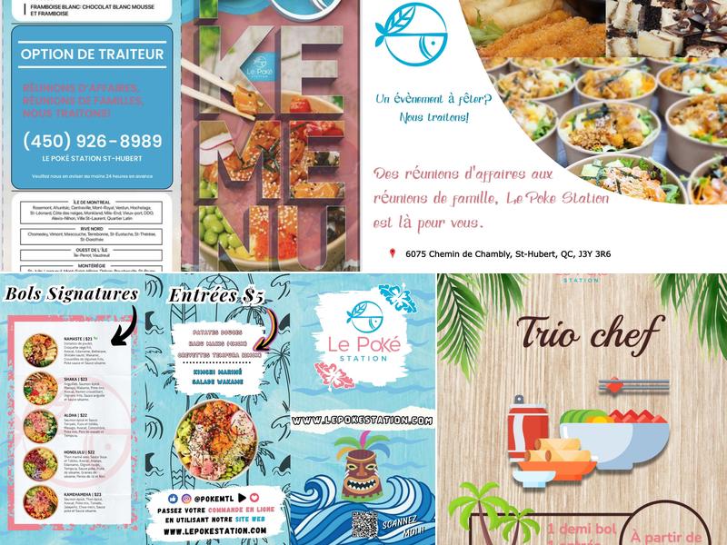 Le Poké Station Saint-Hubert Menu