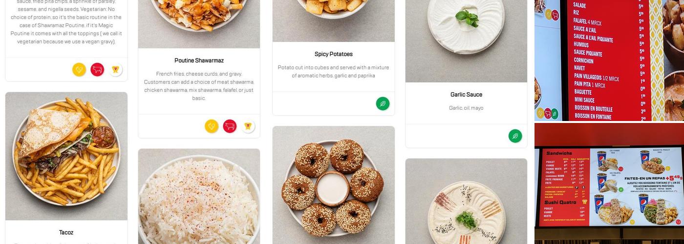 Shawarmaz UQAM Menu
