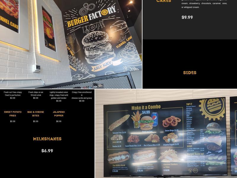 Burger Factory Menu