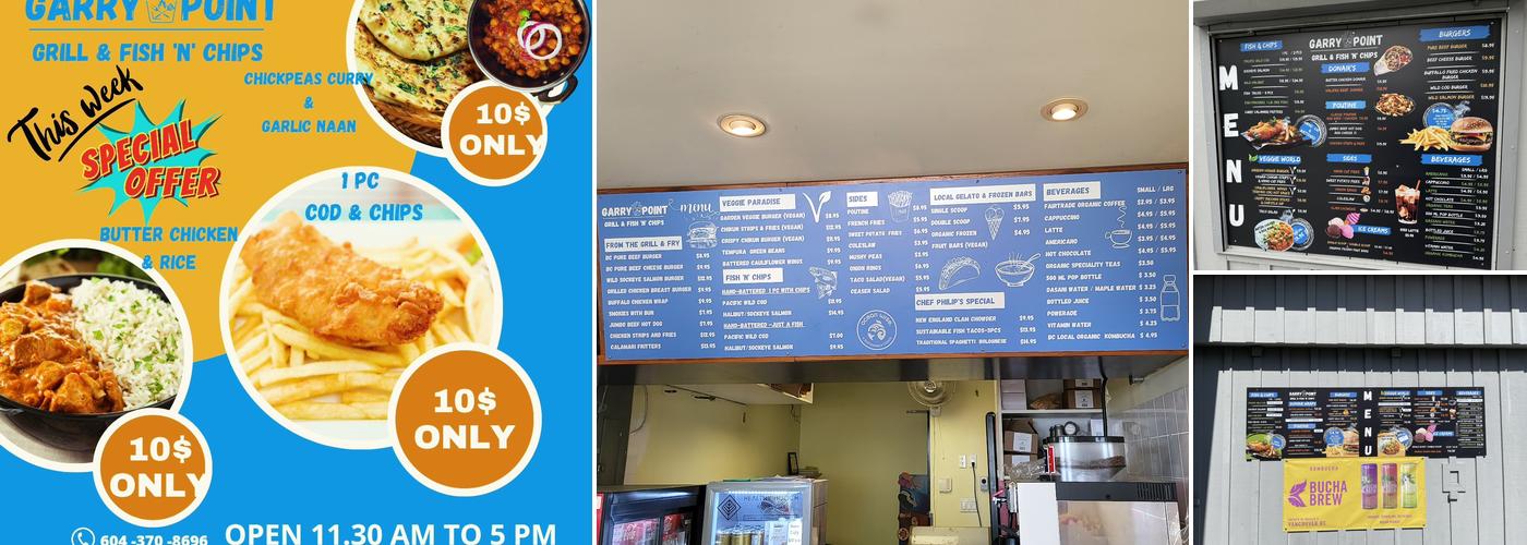 Garry Point Grill & Fish 'N' Chips Menu