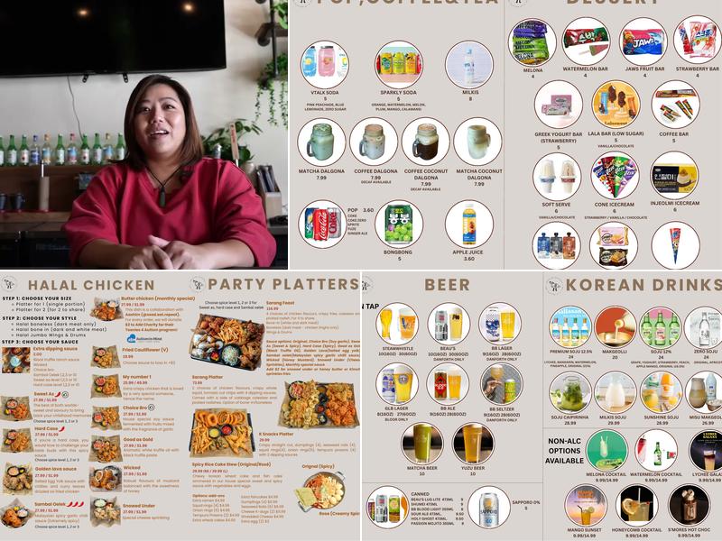 Sarang Kitchen 사랑키친 Menu