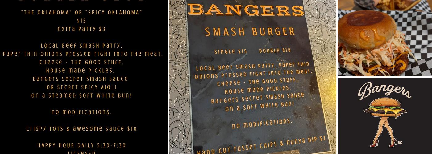 BANGERS Menu