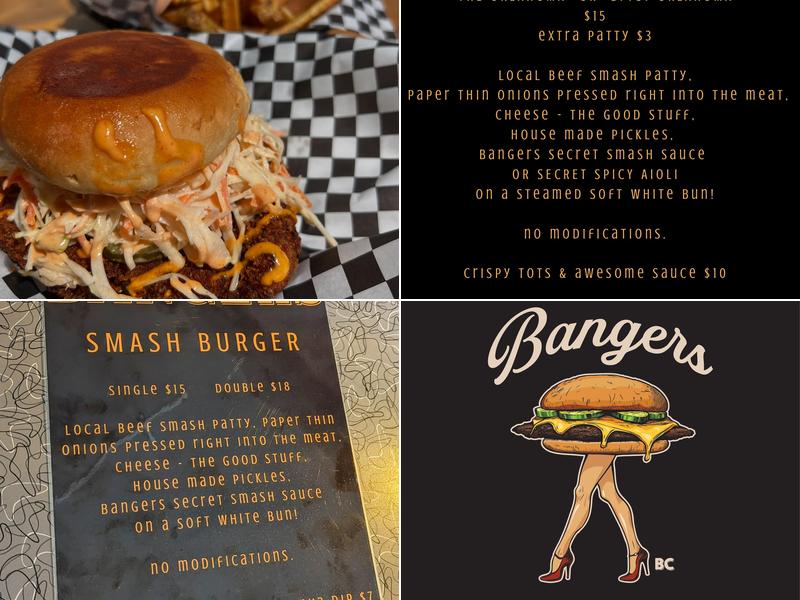 BANGERS Menu