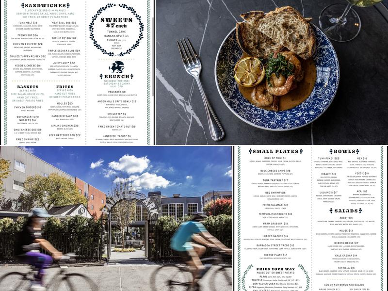 Painted Park Menu