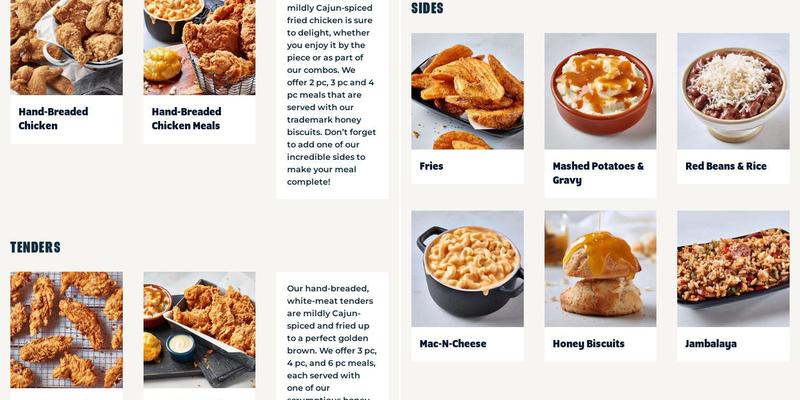 Krispy Krunchy Chicken Menu
