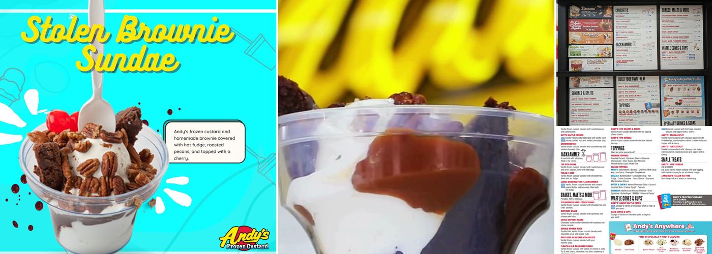 Andy's Frozen Custard Menu