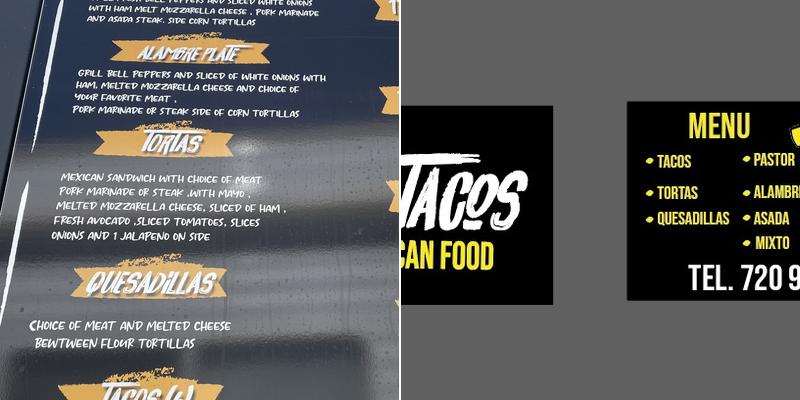 Plus Tacos Menu