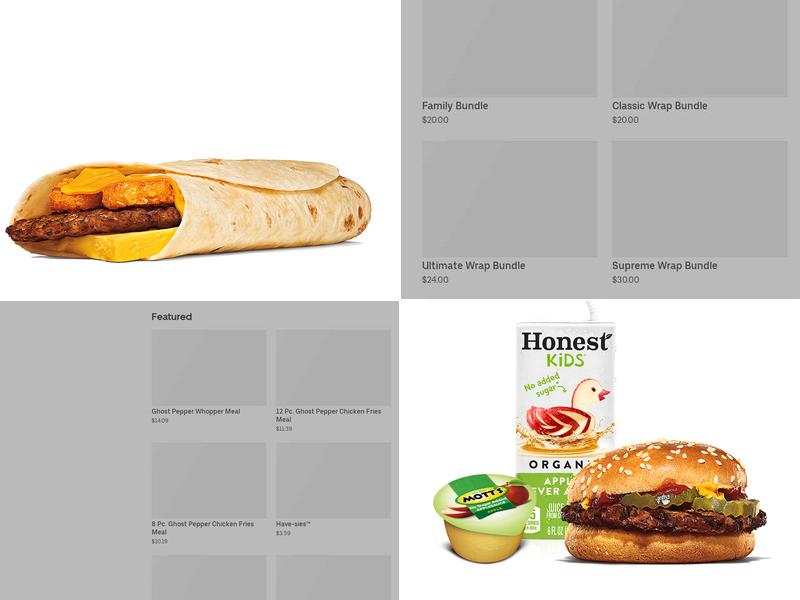 Burger King Menu