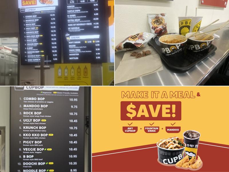 Cupbop - Korean BBQ in a Cup Menu