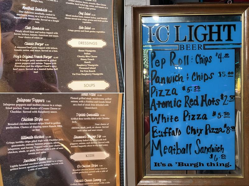 Luckino's Lounge Menu