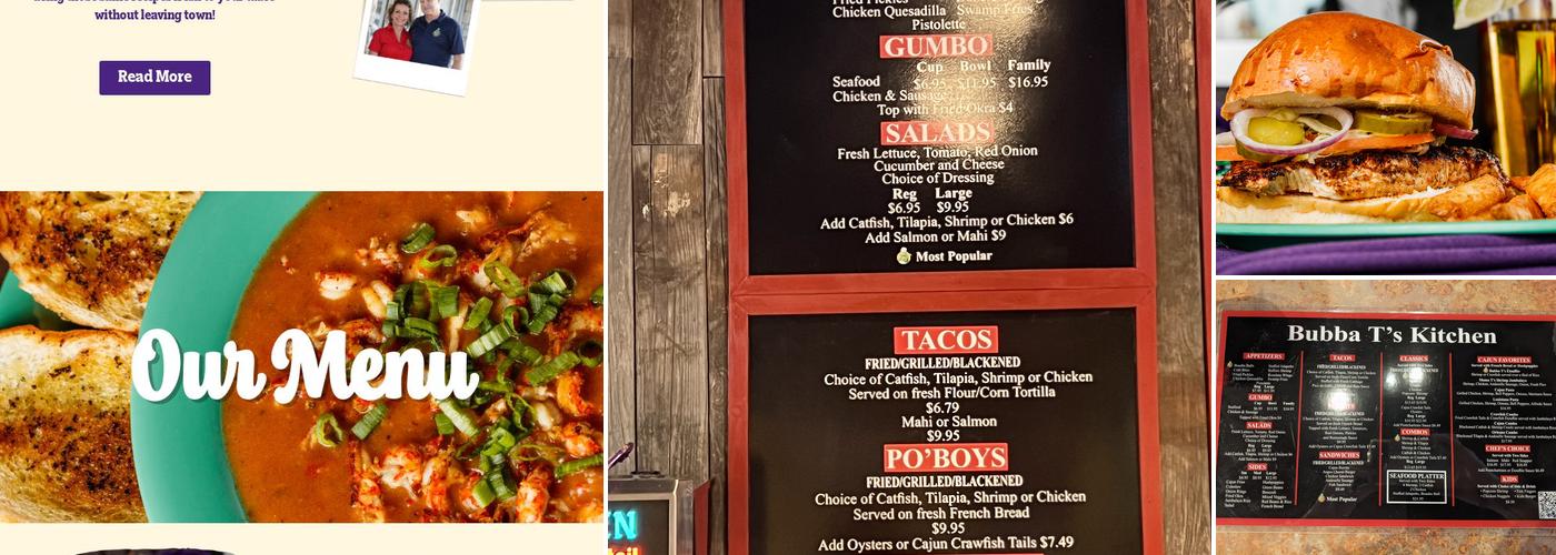 Bubba Ts' Kitchen Menu