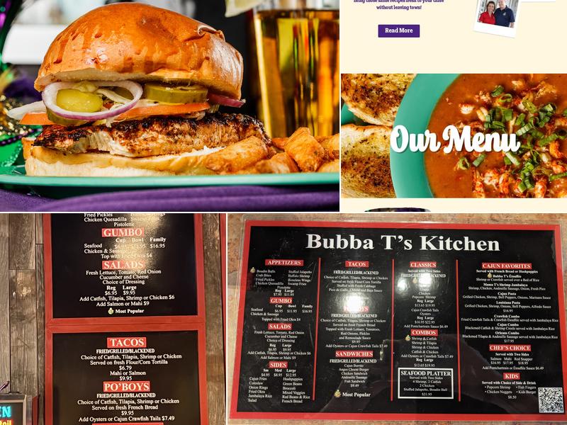 Bubba Ts' Kitchen Menu