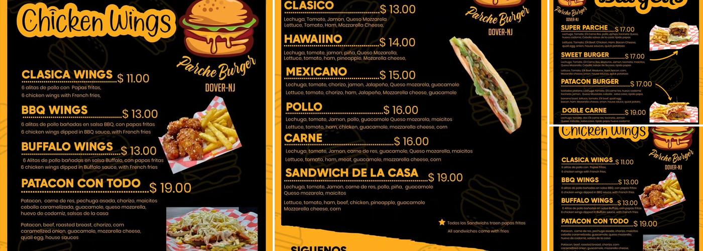 Parche Burger Menu