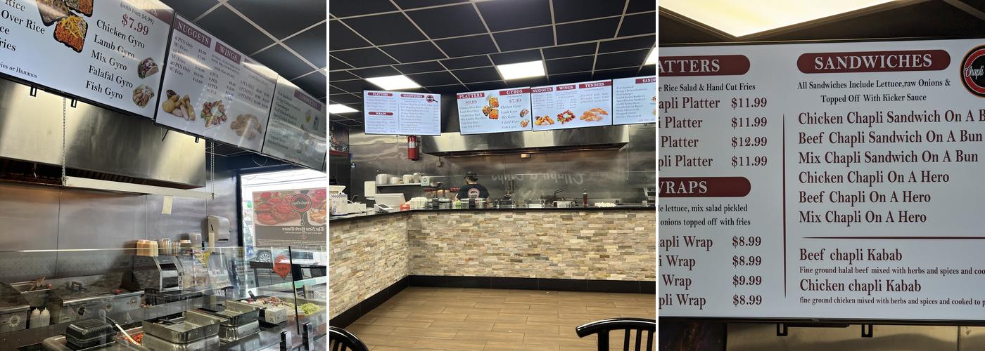 Chapli & Chips Menu