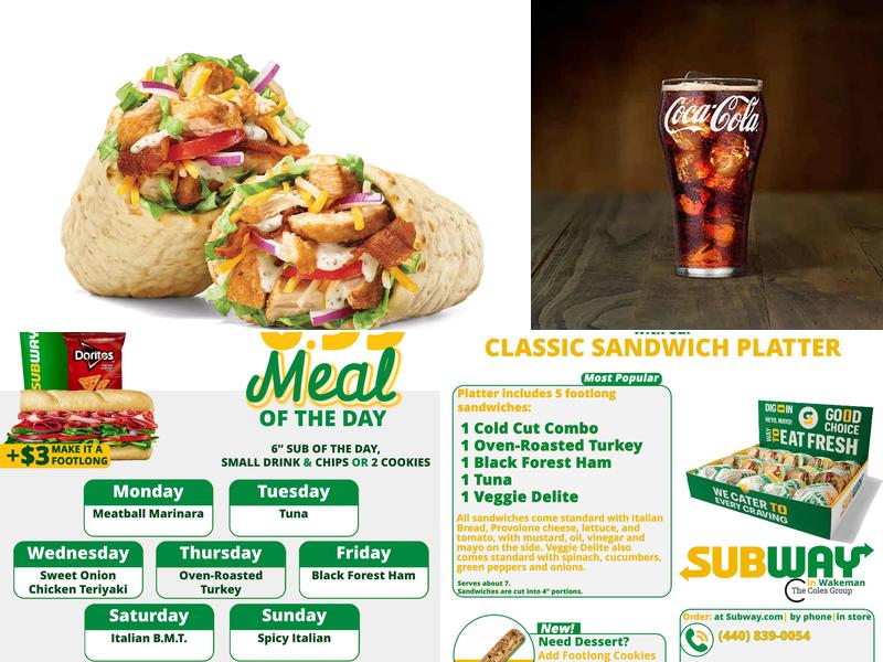 Subway Menu