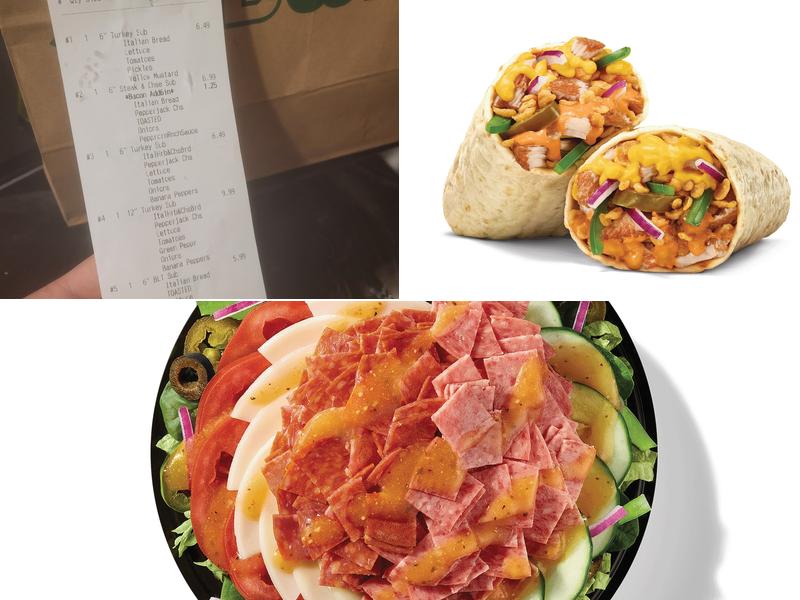 Subway Menu