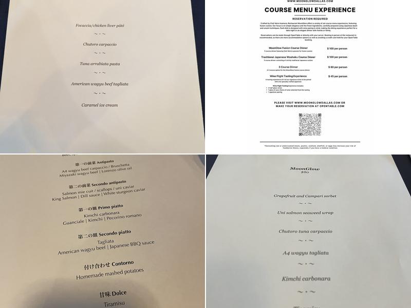 MoonGlow Menu