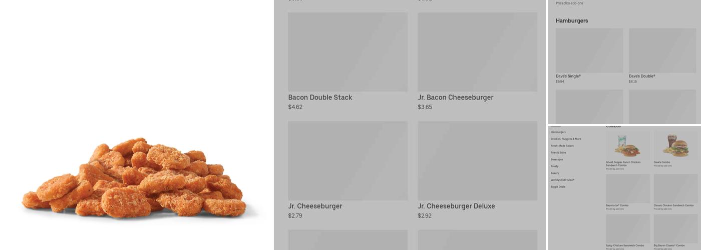 Wendy's Menu