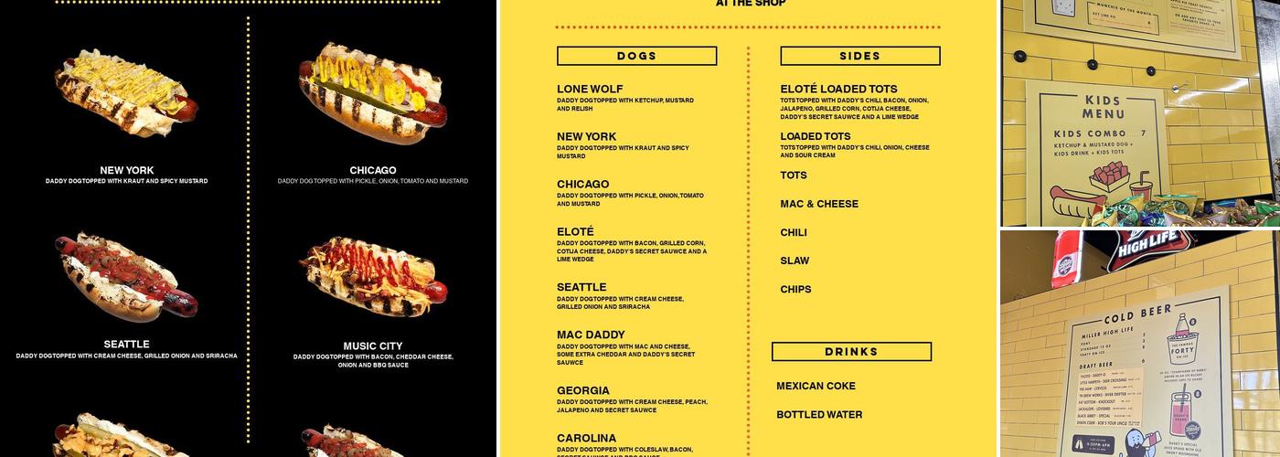 Daddy Dogs (Madison) Menu