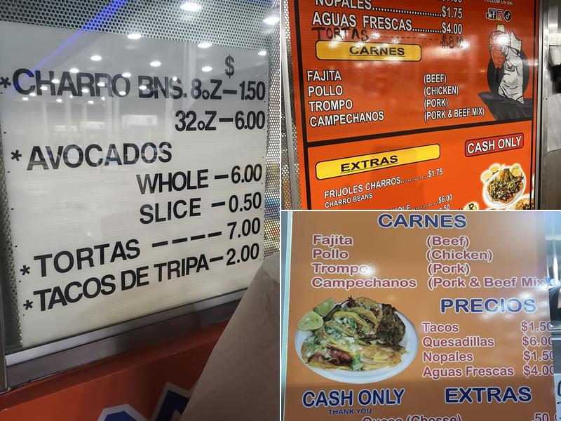 The Taco King (Food Truck) Menu