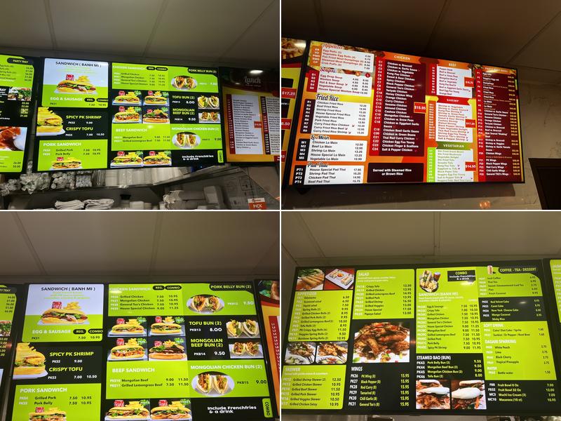 P. King Authentic Chinese Food Menu