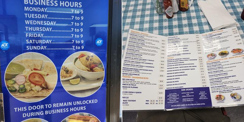 La Roca Menu