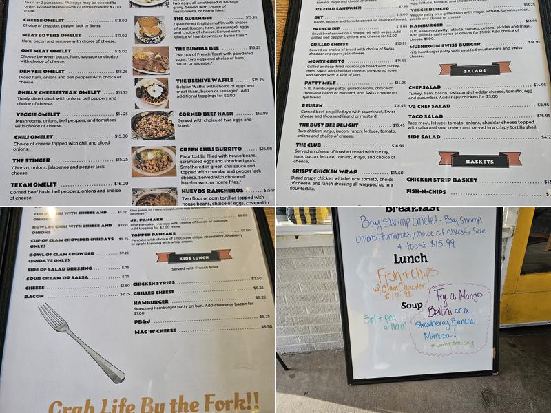 The Busy Bee Diner Menu