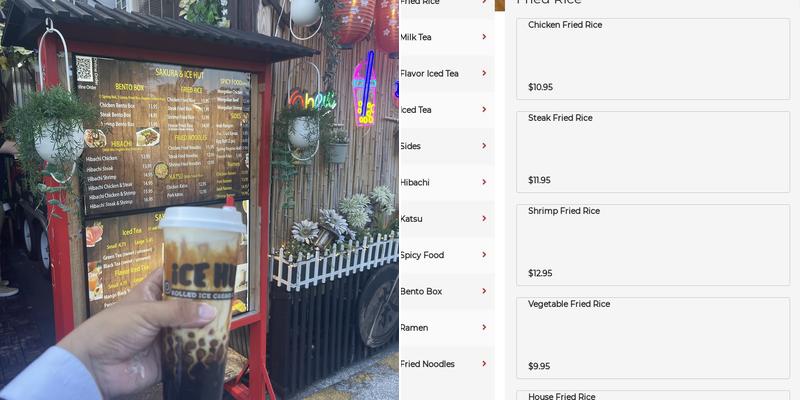 Sakura Hut Menu